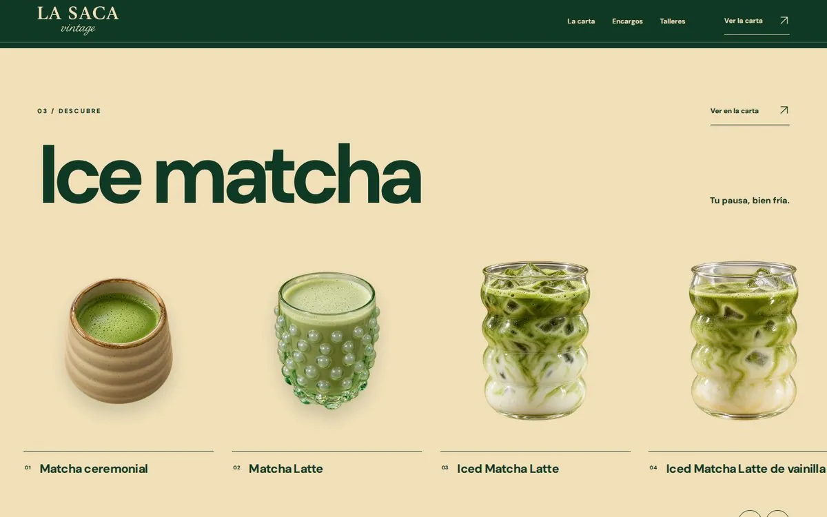 Web de La Saca Vintage, vista 4
