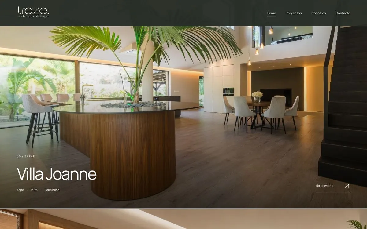 Web de Treze Arquitectura, vista 5